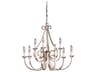 Kichler Dover 9-Light Brushed Nickel Candelabra Chandelier