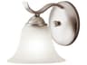 Kichler Dover 1-Light Brushed Nickel Glass Wall Sconce