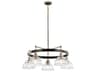Kichler Eastmont 5-Light Polished Nickel Glass Bowl Dome Chandelier