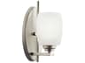 Kichler Eileen 1-Light Brushed Nickel Glass Wall Sconce