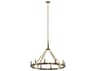 Kichler Emmala 10-Light Brushed Natural Brass Candelabra Chandelier