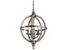 Kichler Evan 5-Light Distressed Antique Gray Candelabra Round Chandelier