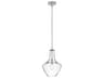 Kichler Everly 1-Light Chrome Glass Geometric Mini Pendant