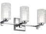 Kichler Giarosa 3-Light Chrome Glass Vanity Light