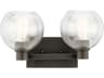 Kichler Harmony 2-Light Olde Bronze Glass Vanity Light