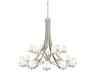 Kichler Hendrik 18-Light8-Light Brushed Nickel Glass Cylinder Chandelier