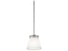 Kichler Hendrik 1-Light Brushed Nickel Glass Bell Mini Pendant