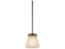 Kichler Hendrik 1-Light Olde Bronze Glass Bell Mini Pendant