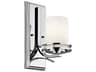Kichler Hendrik 1-Light Chrome Glass Wall Sconce