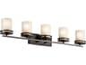 Kichler Hendrik 5-Light Olde Bronze Glass Vanity Light