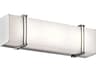 Kichler Impello 1-Light Chrome Glass LED Vanity Light