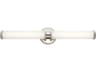 Kichler Indeco 2-Light Polished Nickel Glass Vanity Light