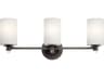 Kichler Joelson 3-Light Olde Bronze Glass Vanity Light