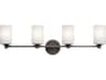 Kichler Joelson 4-Light Olde Bronze Glass Vanity Light