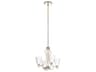 Kichler Kayva 4-Light Polished Nickel Glass Bell Chandelier