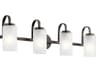 Kichler Kennewick 4-Light Olde Bronze Glass Vanity Light