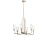 Kichler Kimrose 6-Light Polished Nickel Glass Candelabra Cylinder Chandelier
