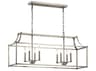 Kichler Morrigan 8-Light Brushed Nickel Linear Island Pendant