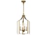Kichler Morrigan 4-Light Natural Brass Candelabra Chandelier