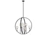 Kichler Moyra 8-Light Black Glass Candelabra Chandelier
