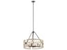 Kichler Oana 6-Light White Washed Wood Candelabra Chandelier