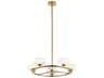 Kichler Pim 6-Light Fox Gold Glass Linear Round Chandelier