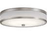 Kichler Pira Champagne Gray LED Drum Round Flush Mount