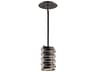 Kichler Roswell 1-Light Olde Bronze Glass Cylinder Geometric Mini Pendant