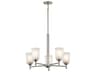 Kichler Shailene 5-Light Brushed Nickel Glass Bell Chandelier