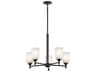 Kichler Shailene 5-Light Olde Bronze Glass Bell Chandelier