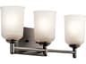 Kichler Shailene 3-Light Olde Bronze Glass Vanity Light
