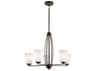 Kichler Tao 5-Light Olde Bronze Glass Bell Chandelier