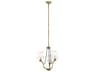 Kichler Thisbe 3-Light Natural Brass Candelabra Cylinder Chandelier