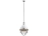 Kichler Tollis 1-Light Brushed Nickel Glass Geometric Pendant