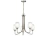 Kichler Valserrano 5-Light Brushed Nickel Glass Geometric Chandelier