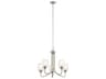 Kichler Valserrano 5-Light Brushed Nickel Glass Geometric Chandelier