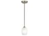 Kichler Valserrano 1-Light Brushed Nickel Glass Geometric Mini Pendant