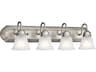 Kichler 4-Light Brushed Nickel Glass Vanity Light