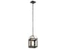 Kichler Vath 1-Light Black Natural Brass Mini Pendant