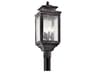 Kichler Wiscombe Park 4 - Light Glass Outdoor Post Light