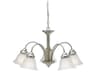 Kichler Wynberg 5-Light Brushed Nickel Glass Bell Chandelier