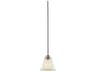 Kichler Wynberg 1-Light Brushed Nickel Glass Bell Mini Pendant