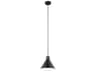 Kichler Zailey 1-Light Black Mini Pendant
