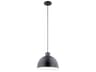 Kichler Zailey 1-Light Black Dome Pendant