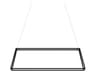Koncept Z-bar Matte Black LED Geometric Linear Island Pendant