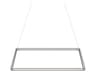Koncept Z-bar Silver LED Geometric Linear Island Pendant