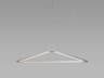 Koncept Z-bar Silver LED Geometric Linear Pendant