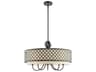 Livex Lighting Arabesque 6-Light English Bronze Candelabra Drum Round Chandelier