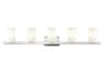 Livex Lighting Astoria 5-Light Chrome Glass Vanity Light