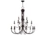 Livex Lighting Estate 21-Light Bronze Tiered Chandelier